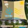 ECVV 3M X 5M Rectangular Curved Sun Shade Sail Canopy, 160Gsm Permeable Fabric, 95% UV Block - Ideal For Patio, Garden, Pergola, Backyard, Outdoor Facilities &amp; Activities