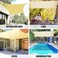ECVV 3M X 5M Rectangular Curved Sun Shade Sail Canopy, 160Gsm Permeable Fabric, 95% UV Block - Ideal For Patio, Garden, Pergola, Backyard, Outdoor Facilities &amp; Activities