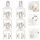 Homoyoyo 10Pcs Curtain Track Rollers Runners Glider Rail Pulley Wheeled Carriers Fold Drapery Runners Hook Rollers
