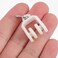 Homoyoyo 10Pcs Curtain Track Rollers Runners Glider Rail Pulley Wheeled Carriers Fold Drapery Runners Hook Rollers