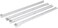 X-DREE 18" Roller Wheel Cabinet Drawer Keyboard Slide Glide Runner White 2 Pairs
