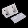 Aexit Furniture Shelf Cabinet Plastic Right Angle Bracket 40Pcs
