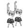 Juliyeh 2 Pcs Cam Locks,Drawer Cabinet Locking,Security Cabinet Lock For Door,20mm Length Zinc Alloy Cupboard Locker Letter Box Locks Silver(The Key Of Each Lock Is Different)