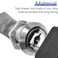 Juliyeh 2 Pcs Cam Locks,Drawer Cabinet Locking,Security Cabinet Lock For Door,20mm Length Zinc Alloy Cupboard Locker Letter Box Locks Silver(The Key Of Each Lock Is Different)