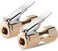 CZC AUTO Heavy Duty Brass Air Chuck, Closed Flow Straight Tire Chuck With Lock-On Clip, 1/4" Fnpt Tyre Chuck For Tire Inflator Pressure Gauge Air Pump Compressor Accessories, 2 Pack
