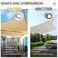 D&amp;D Okj Sun Shade Sails 5X7M Rectangle UV Block Canopy 185Gsm HDPE Awning For Backyard Patio Garden Pool Outdoor Activities, Sand Beige (300 X 500 cm)