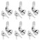 Kemcatui 6 Pcs Cam Locks Keyed Alike, 0.79'' / 20mm Cabinet Lock With Key, Rv Compartment Locks Mailbox Lock Replacement, Cam Lock For Drawers Mailbox Rv Camper Door Tool Box