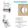 Kemcatui 6 Pcs Cam Locks Keyed Alike, 0.79'' / 20mm Cabinet Lock With Key, Rv Compartment Locks Mailbox Lock Replacement, Cam Lock For Drawers Mailbox Rv Camper Door Tool Box
