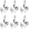 Kemcatui 6 Pcs Cam Locks Keyed Alike, 0.79'' / 20mm Cabinet Lock With Key, Rv Compartment Locks Mailbox Lock Replacement, Cam Lock For Drawers Mailbox Rv Camper Door Tool Box