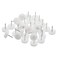 NJM PVC Nail White Floor Protection From Scratch, 24 Pieces