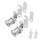 Kitmose Cabinet Locks Keyed Alike,Cylinder Cam Locks With Keys,Secure File Drawer Mailbox Rv Storage Replacement Lock,With 3 Lock Plates (2, 1-1/8")
