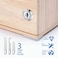 Kitmose Cabinet Locks Keyed Alike,Cylinder Cam Locks With Keys,Secure File Drawer Mailbox Rv Storage Replacement Lock,With 3 Lock Plates (2, 1-1/8")