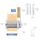 Kitmose Cabinet Locks Keyed Alike,Cylinder Cam Locks With Keys,Secure File Drawer Mailbox Rv Storage Replacement Lock,With 3 Lock Plates (2, 1-1/8")