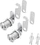 Kitmose Cabinet Locks Keyed Alike,Cylinder Cam Locks With Keys,Secure File Drawer Mailbox Rv Storage Replacement Lock,With 3 Lock Plates (2, 1-1/8")