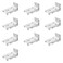 KXLIFE Wall Mount Brackets For Flexible Curtain Track, Bendable Curtain Track Wall Mounting Hardware (10 Pcs)