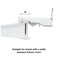 KXLIFE Wall Mount Brackets For Flexible Curtain Track, Bendable Curtain Track Wall Mounting Hardware (10 Pcs)