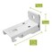 KXLIFE Wall Mount Brackets For Flexible Curtain Track, Bendable Curtain Track Wall Mounting Hardware (10 Pcs)