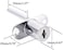 NJM Triple Drawer Lock 288-16 mm, 2 Pieces