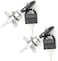 NJM Triple Drawer Lock 288-16 mm, 2 Pieces