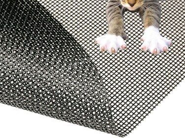 Tooltriz Pet Proof Window Screen Replacement Kit, 60&ldquo; X 100&rdquo; Upgraded Thicken Charcoal Fiberglass Mesh For Sliding Pet Screen Door Repair Kit - Screen Door Protector For Dogs Patio Screen Mesh