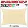 ColourTree Tart24 Custom Size Order To Make Sun Shade Sail Canopy Mesh Fabric UV Block Right Triangle - Commercial Heavy Duty