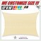 ColourTree Tart24 Custom Size Order To Make Sun Shade Sail Canopy Mesh Fabric UV Block Right Triangle - Commercial Heavy Duty