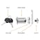 Kitmose Cabinet Cam Lock Set, 5 Pack Keyed Alike 1" / 25mm Cylinder Cam Locks Secure File Cabinet Drawer Dresser Rv Cylinder Replacement Lock Hardware, Chrome-Finish Zinc Alloy