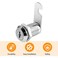Kitmose Ksmiley Cabinet Cam Lock Set, 2 Pack Keyed Alike 25mm Cylinder Cam Locks Secure File Drawer Dresser Rv Cylinder Replacement Lock Hardware, Chrome-Finish Zinc Alloy