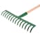 Moonlight Steel Garden Rake (14 Teeth, Green,10182)