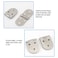 SUNESA Door Hinges Stainless Steel Flap Hinge Folding Hinge Chair Bed Fixed Connection Accessories Table Top Round Table Hinge (8/20 Packs) Cabinet Hinges Door Hardware (Size : 8 Packs)