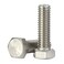 MewuDecor M5 X 16mm Hex Head Bolts Hexagon Screws, 304 Stainless Steel 18-8, Plain Finish, Fully Threaded, 50 Pcs
