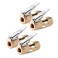 CZC AUTO Heavy Duty Brass Air Chuck, Closed Flow Straight Tire Chuck With Lock-On Clip, 1/4" Fnpt Tyre Chuck For Tire Inflator Pressure Gauge Air Pump Compressor Accessories (Brass, 4 Pack)