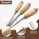 Eilumduo 12 Pcs Wood Carving Chisel Set Full Size Gouges And Chisels For Beginners Hobbyists And Professionals With Black Case