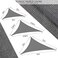 GEBIN Triangle Water Resistant Garden Patio Sun Shade Sail Canopy, Outdoor Terrace Paddock Party UV Protection Waterproof Sunscreen (Brown,3X3X3m)