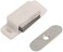 Merriway Bh00396 (4 Pcs) Heavy Duty Magnetic Cupboard Cabinet Door Catches, White Small 43 X 18 mm With Single Plate And Screws, 6 Kg Pull Strength - Pack Of 4 Pieces