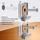 Aylifu Mirror Hanger Clips Set, 2 Sets (8 Pieces) Unframed Mirror Mount Clips, Metal Spring Loaded Mirror Hanger Clips With Screws And Rawl Plugs