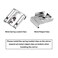 Aylifu Mirror Hanger Clips Set, 2 Sets (8 Pieces) Unframed Mirror Mount Clips, Metal Spring Loaded Mirror Hanger Clips With Screws And Rawl Plugs