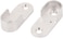 Uxcell Sourcingmap Oval Wardrobe Hanging Rail Rod End Bracket Support Silver Tone 2Pcs