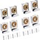 Sunjun Sunjun-001 Set Of 8 Heavy Duty Wall Mirror Brackets With Plastic Stopper And Screws For Hanging, (Sunjun-001)