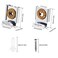 Sunjun Sunjun-001 Set Of 8 Heavy Duty Wall Mirror Brackets With Plastic Stopper And Screws For Hanging, (Sunjun-001)