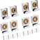Sunjun Sunjun-001 Set Of 8 Heavy Duty Wall Mirror Brackets With Plastic Stopper And Screws For Hanging, (Sunjun-001)