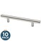 Franklin Brass Steel Bar (10-Pack) Cabinet Handles 4" Hole To Hole Stainless Steel Kitchen Cabinet Pulls Drawer Handles Cabinet Hardware Dresser Drawer Pulls P35304K-Ss-B
