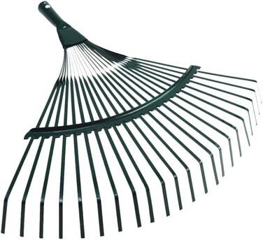 Yardwe Leaf Rake Shrub Rake Garden Leaf Clean Up Tools For Weed Deciduous Grass (Green)