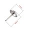 BronaGrand 100 Pieces Upholstery Tacks Furniture Nails Pins, 7/16 Inch (Silver)