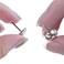 BronaGrand 100 Pieces Upholstery Tacks Furniture Nails Pins, 7/16 Inch (Silver)