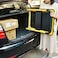 ZQY Mobile Platform Trolley Foldable Easy To Store Weight-Bearing 330Lb Universal Swivel Wheel Warehouse Flatbed Small Trailer Pull Cargo Truck Hand-Drawn Four-Wheeled Trolley