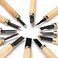 Generic 12 Pcs Carbon Steel Wood Carving Chisel Set For Kids And Beginners. Knives For Woodworking And Engraving. Equipped With Easy To Use Wood Handles.