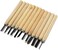 Generic 12 Pcs Carbon Steel Wood Carving Chisel Set For Kids And Beginners. Knives For Woodworking And Engraving. Equipped With Easy To Use Wood Handles.
