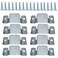 Tiberham Flush Mount Bracket, Tiberham Sectional Sofa Interlocking Clip Furniture Connector, Heavy Duty Connecting Bracket For Large Picture Display Headboard Wall Hardware (4 Pairs)