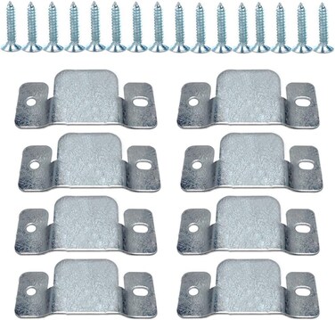 Tiberham Flush Mount Bracket, Tiberham Sectional Sofa Interlocking Clip Furniture Connector, Heavy Duty Connecting Bracket For Large Picture Display Headboard Wall Hardware (4 Pairs)